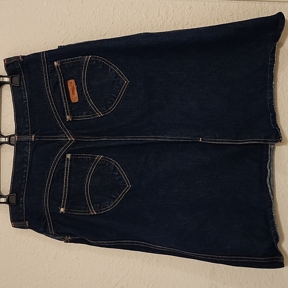GITANO Vintage 1980's High-Waisted Denim Skirt Size 14 - Picture 8 of 9